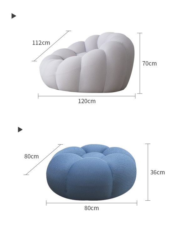 011 SoccerBubble Boneless Couch